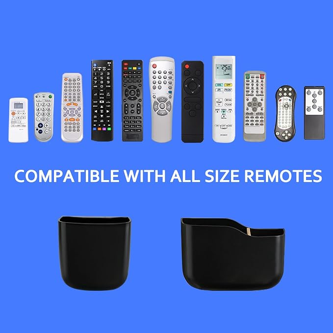 SUNFICON Remote Holder Wall Mount TV FAN Remote Control Holder Bedside Caddy - Image 2