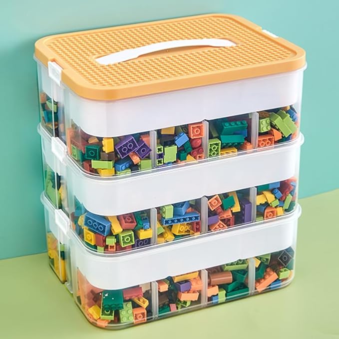 Toys Organizer Storage Case for Lego Box Kids Toy Stackable Building Blocks by joyingbaby