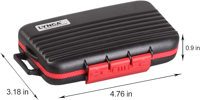 LYNCA 24 Slots Camera Memory Card Case Holder Water-Resistant Anti-Shock SD - Image 2