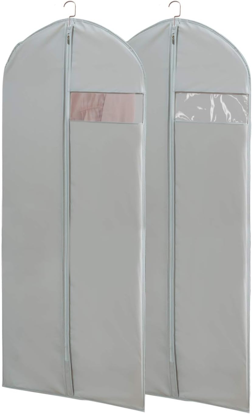 Dress Bags for Gowns Long, 65'' Long Dress Clear Garment Bag