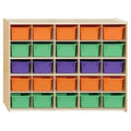 Contender 25 Tray Storage with Assorted Pastel Trays, Kids Montessori Cubby by Contender