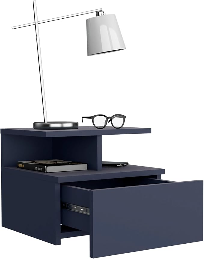 Floating Nightstand Drawer and Two Shelves - Image 8