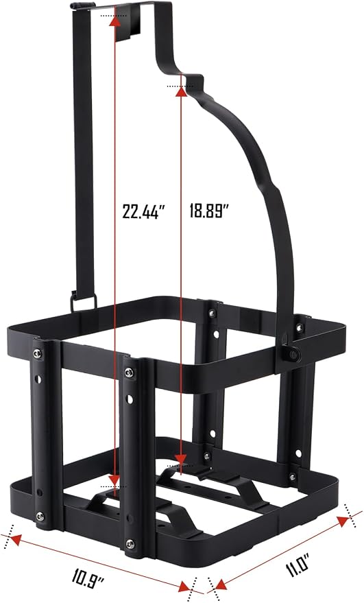 SPARKWHIZ Fuel Jug Container Holder Mount, Gas Can 5 Gallon Holder Rack - Image 3
