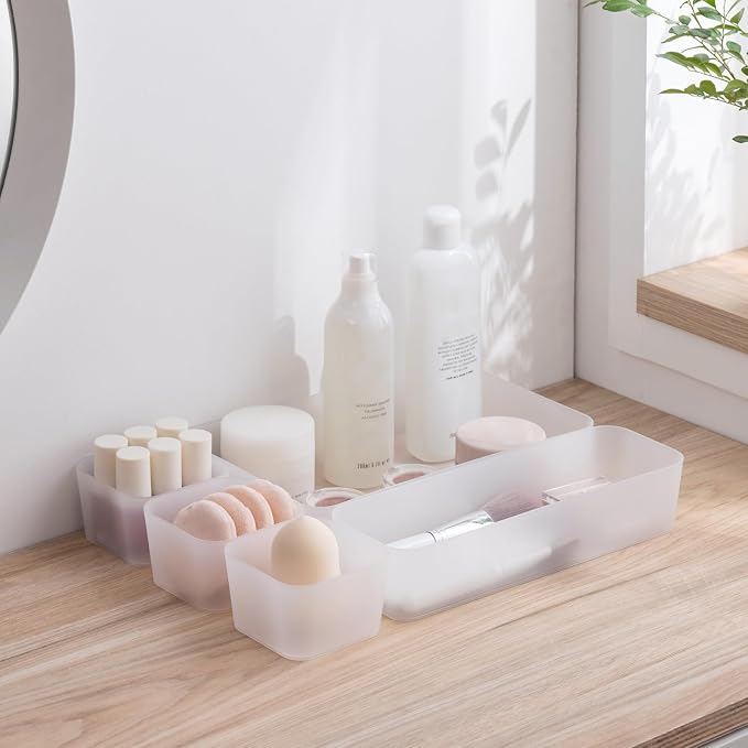Poeland 5 Pcs Drawer Organizer Tray Storage Box - Image 4