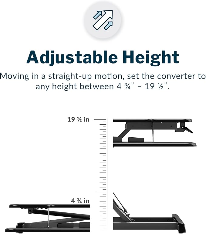 Vari VariDesk Essential Vertical Lift 30 Inch Standing Desk Converter - Image 2