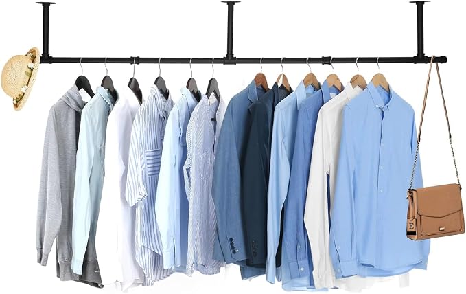 Oroonoko Industrial Pipe Clothes Rack, Heavy Duty 60inch Iron Garment Rack by Oroonoko