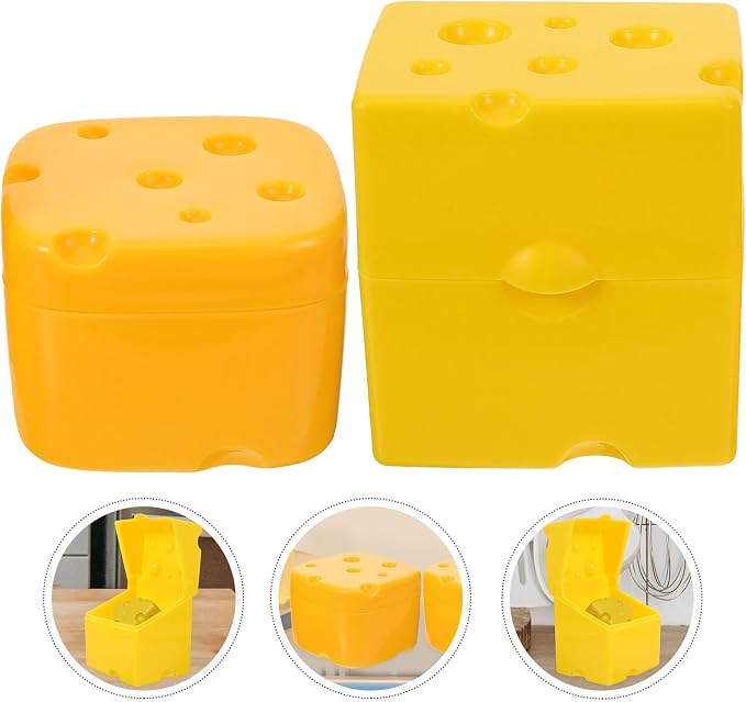 2pcs Slice Cheese Storage Containers - Image 9