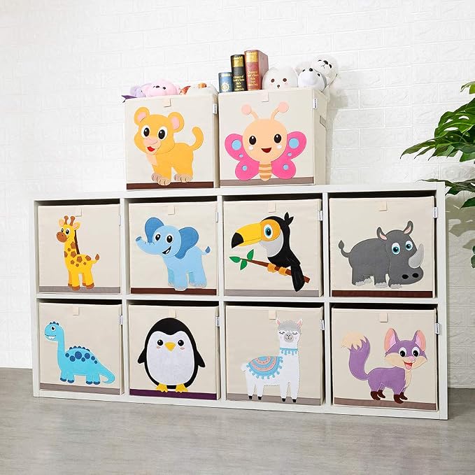 CLCROBD Foldable Animal Cube Storage Bins Fabric Toy Box/Chest/Organizer - Image 5