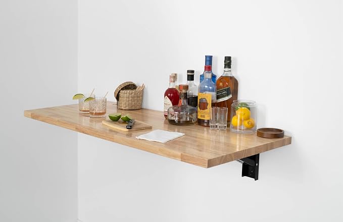 SafeRacks Heavy Duty Wall Mounted Folding Table | Collapsible Workbench - Image 4