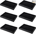 Quelay 6 Pcs Velvet Stackable Jewelry Tray Showcase Display, Jewelry Organizer by Unknown