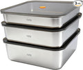 YUPER Stainless Steel Food Storage Containers, Large Meal Prep Container Sets by YUPER