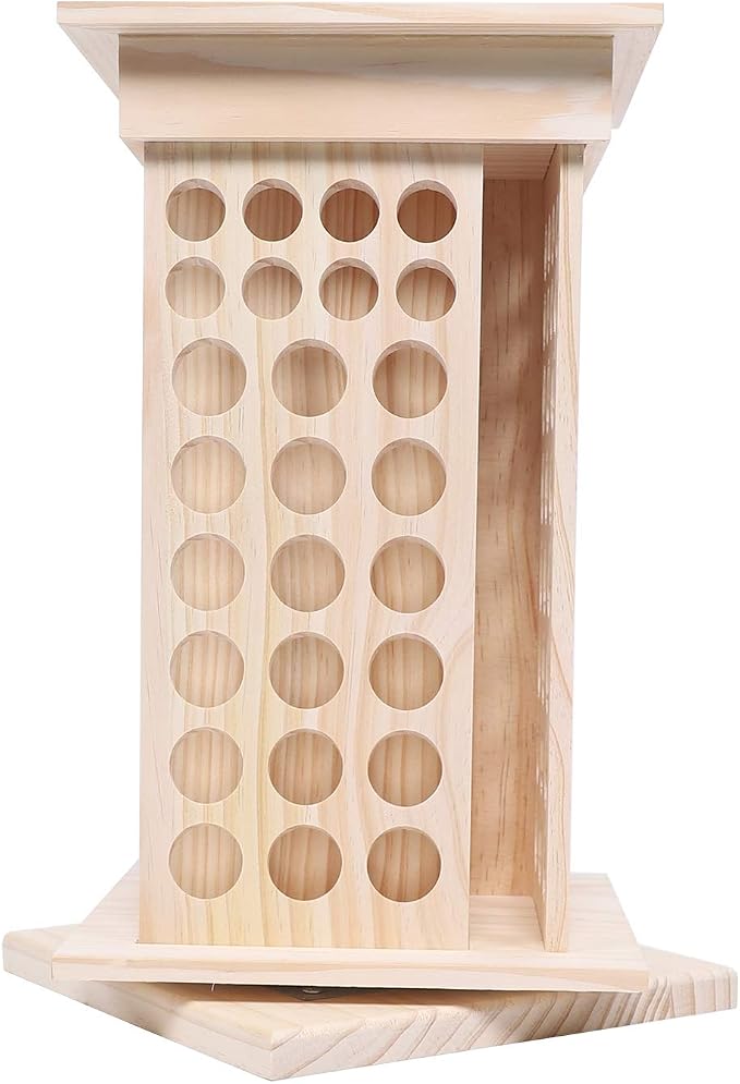 Rotating Essential Oils Storage Rack, 8 Tiers 104 Slot Oil Bottle Display - Image 3