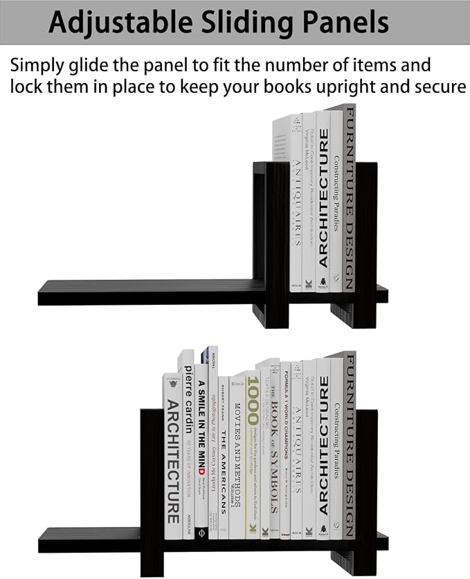 Adjustable Desktop Bookshelf, Retro Tabletop Bookshelf, Desk Shelf - Image 6