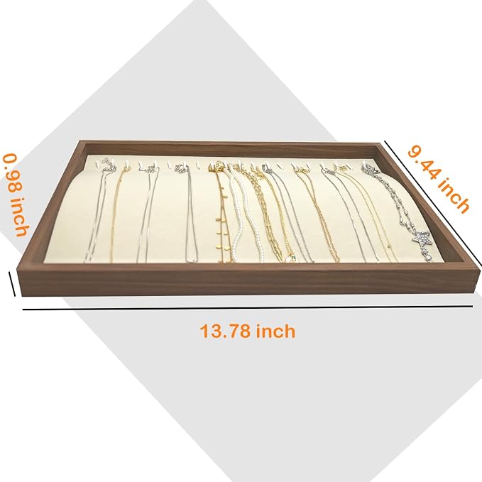 Large Jewelry Trays for Drawers Stackable Velvet Jewelry Display for Vendors - Image 4