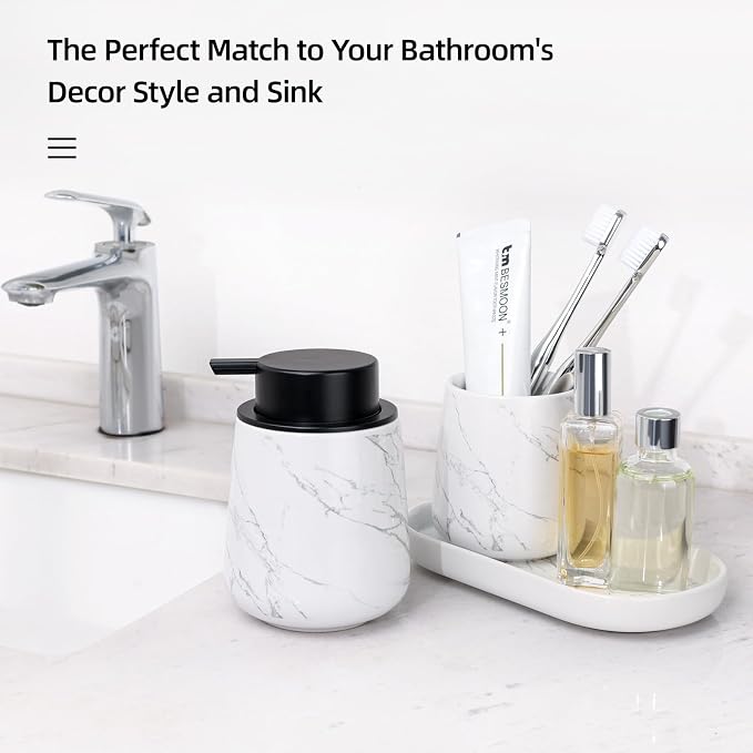 BosilunLife Marble Bathroom Accessory Set - Image 5