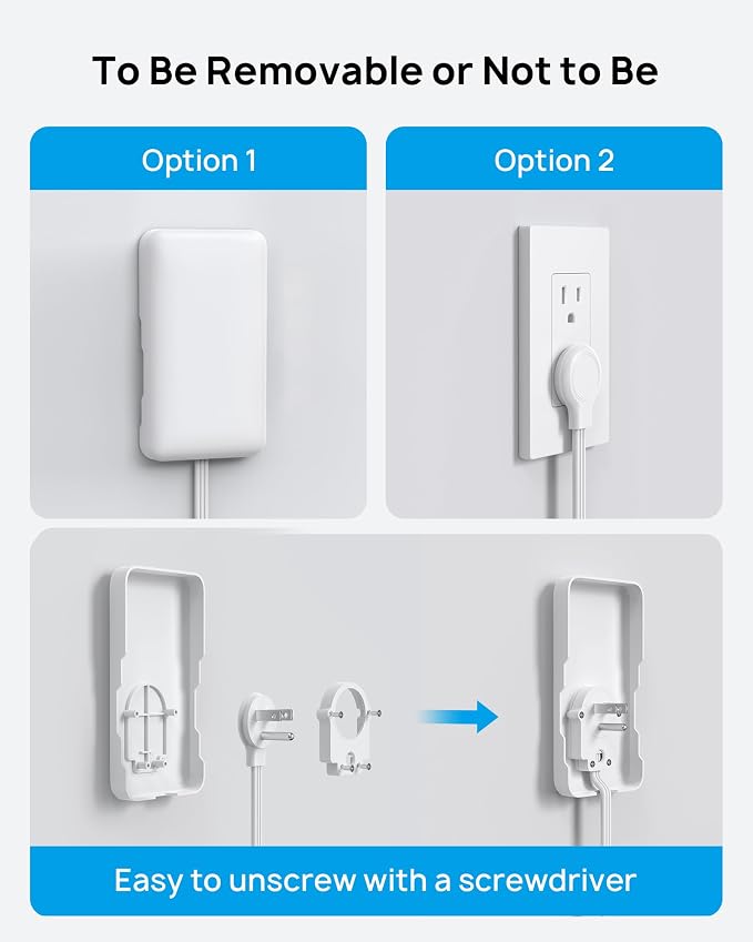 TROND Flat Power Strip with Outlet Cover - 10FT Long Extension Cord with 8 AC - Image 7