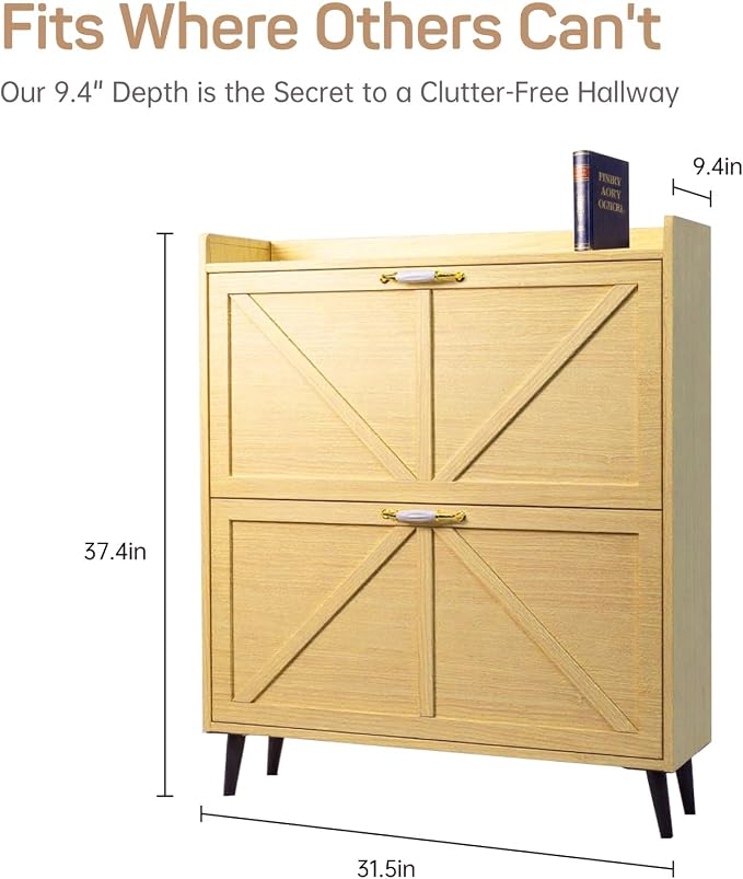 Shoe Storage Cabinet for Entryway - Image 2