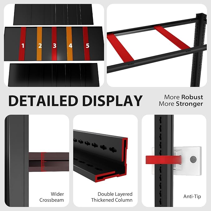 Heavy Duty Storage Shelves Unit, Adjustable Metal Garage Shelving, 3500LBS - Image 4