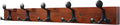 SKOLOO 30-Inch Cherry Wood Coat Rack Wall Mount by SKOLOO
