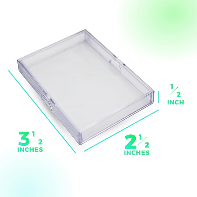 50 Pack Clear Acrylic Card Storage Boxes - Image 5