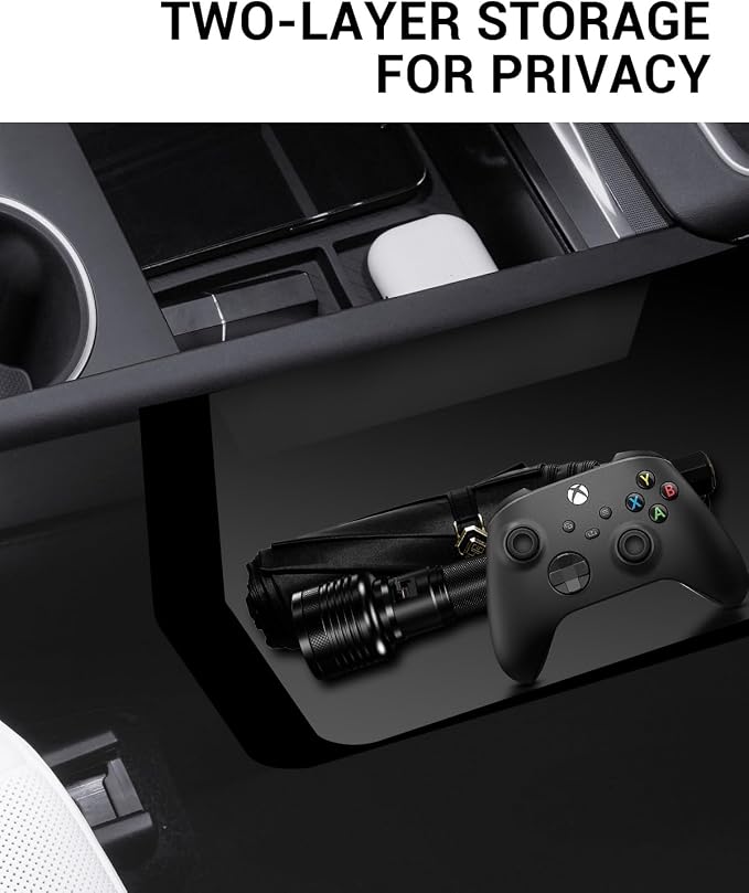 Motrobe 6PCS 2026 Tesla Model Y Juniper Center Console Organizer Tray Cup - Image 9