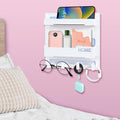 CHENYAOAI Bedside Shelf Accessories Organizer, Wall Mount Self Stick