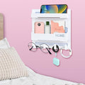Bedside Shelf Accessories Organizer, Wall Mount Self Stick On, Cute Room Decor by CHENYAOAI