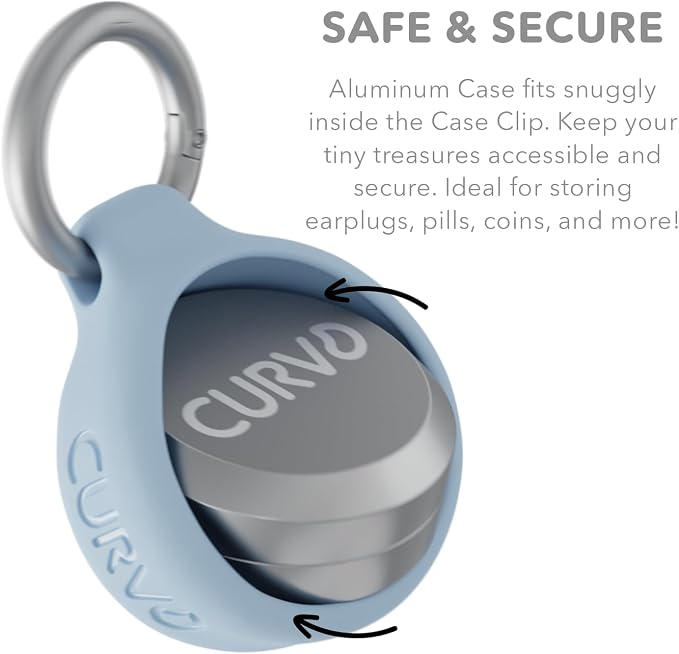CURVD Premium Carrying Case – Durable Travel Keychain Container, Medicine Pill - Image 4