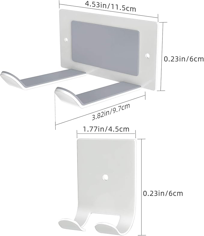 FLE Hair Dryer Holder Wall Mounted Self Adhesive, Hair Blow Dryer Rack - Image 3