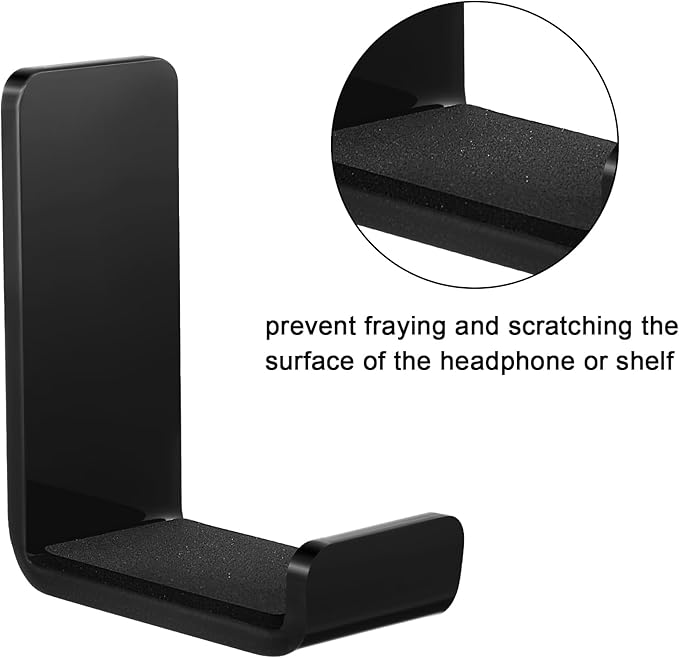 Weewooday 32 Pcs Headphone Hanger Headphone Holder Wall Hook Desk Bulk Adhesive - Image 4
