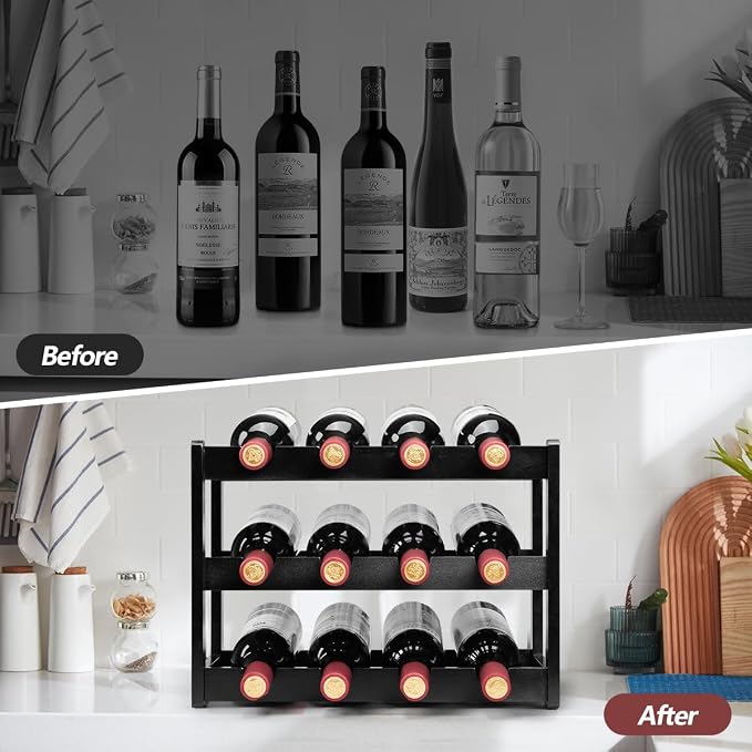 Bamboo Wine Rack, Sturdy and Durable Wine Storage Cabinet Shelf, Wine Racks - Image 6