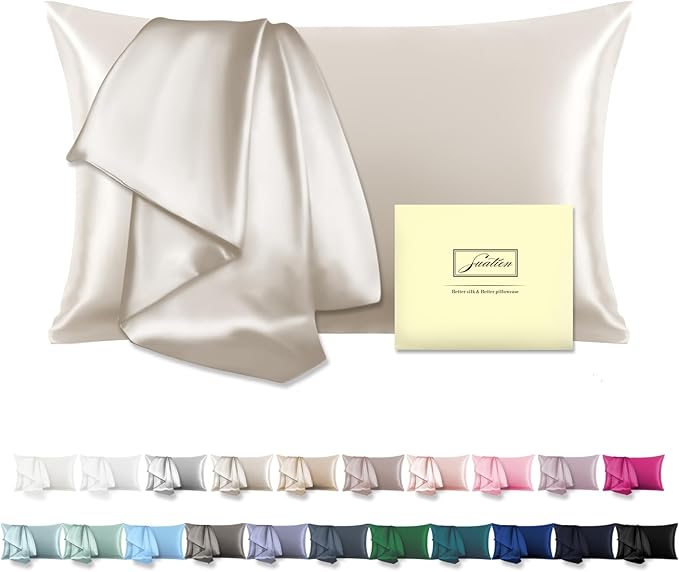 Mulberry Silk Pillow Cases Standard Size Silk Pillowcase by Suatien