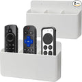2 Packs Remote Control Holder 3 Slot Wall TV Remote Holder Self Adhesive Marker by kulusion