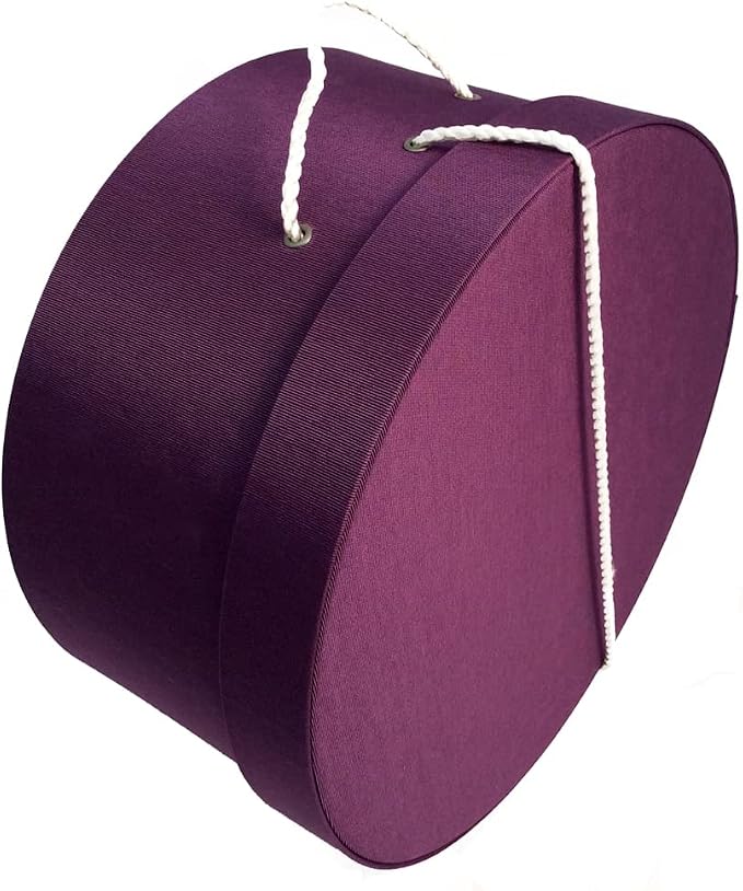 Sarah's Hat Boxes Classic Amethyst Hat Box – 21.5" x 11.5" Handmade in USA – - Image 3