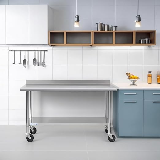 Hally Stainless Steel Table for Prep & Work 24 x 60 Inches - Image 8