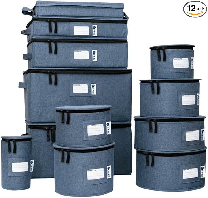 Hard Shell China Storage Containers 12-Piece Set Moving Boxes by HOLDN%E2%80%99STORAGE
