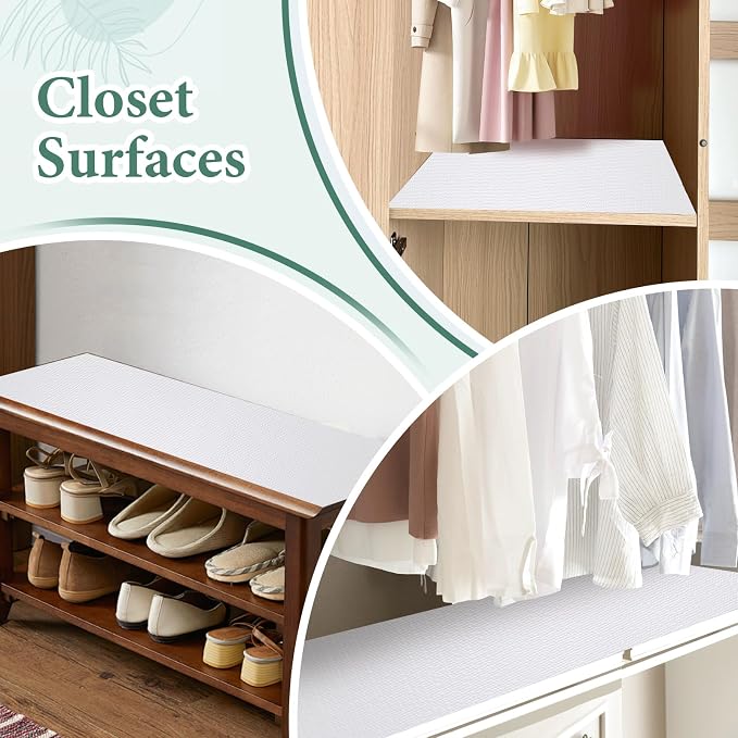 Drawer and Shelf Liner for Kitchen Cabinet: 17 in X 30 Ft Non Slip Waterproof - Image 7