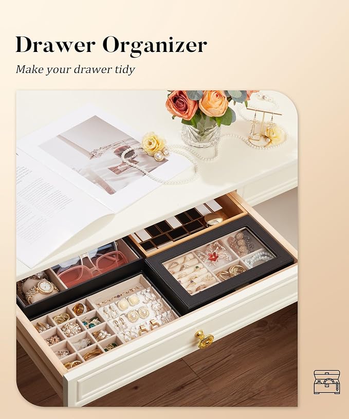 Homde Jewelry Tray Stackable Jewelry Box - Image 6