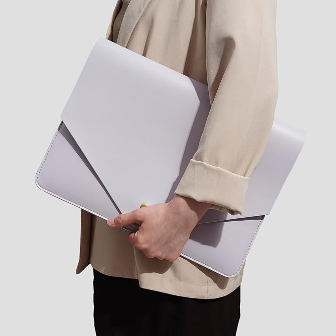 PU Leather Laptop Sleeve 13 Inch Compatible - Image 4