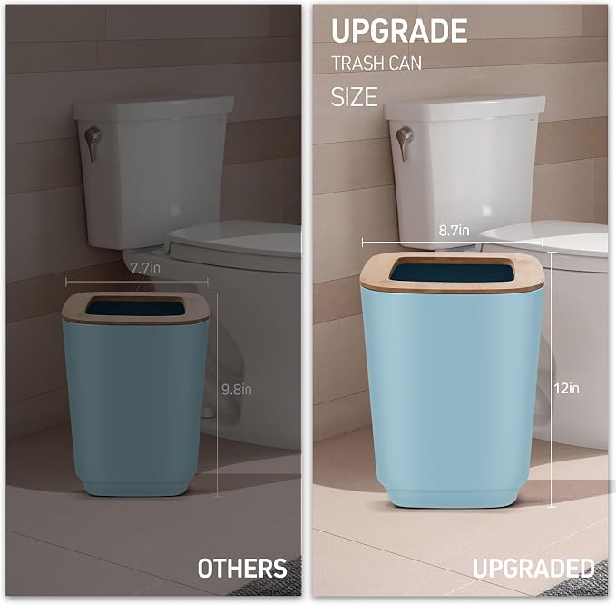 IMAVO Bathroom Accessories Set, 11 Pieces Bathroom Accessory Set, Trash Can - Image 3