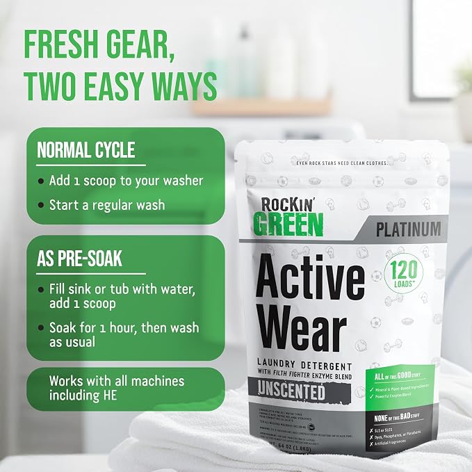 Rockin' Green Laundry Detergent, Plant based, All Natural Laundry Detergent - Image 7