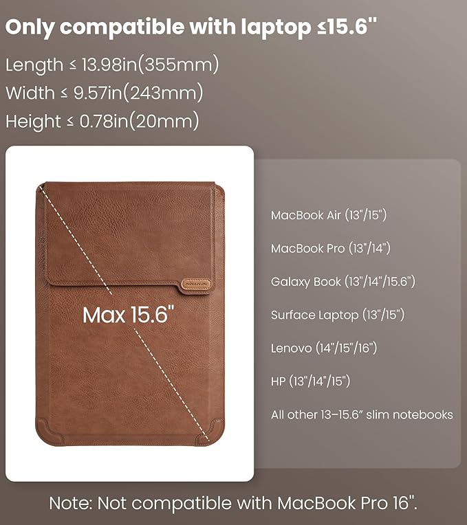 Nillkin Laptop Sleeve 15.6 inch, MacBook Sleeve - Image 2
