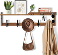 29'' Coat Rack Wall Mount with Shelf, Coat Hanger Wall Mount with Key Hooks and by dreampossible