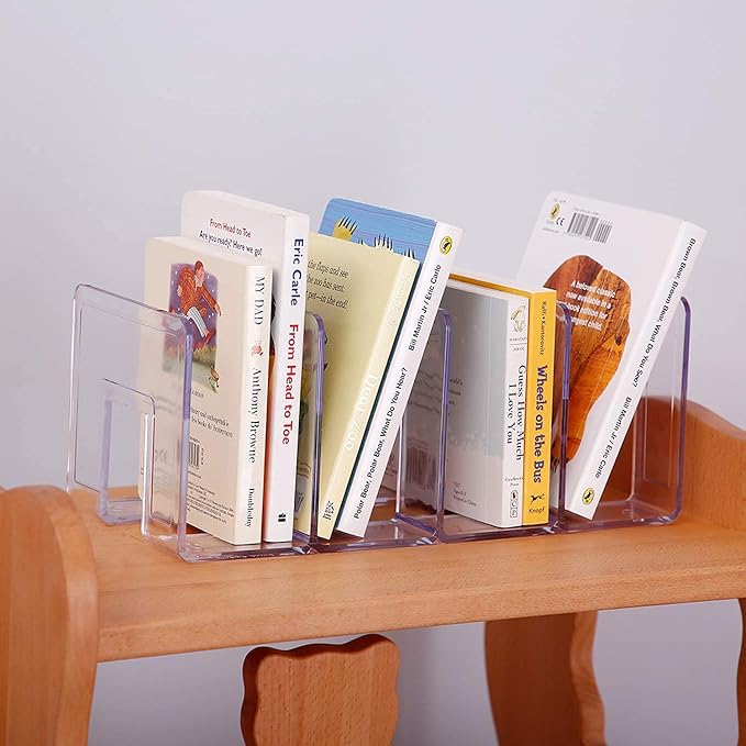 YAGELI Clear Acrylic Desk File Sorter Purse/Handbag Organizer Clutch Divider - Image 2