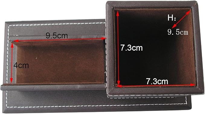 KINGFOM PU Leather Desk Organizer and Accessories, Pencil Holder - Image 5