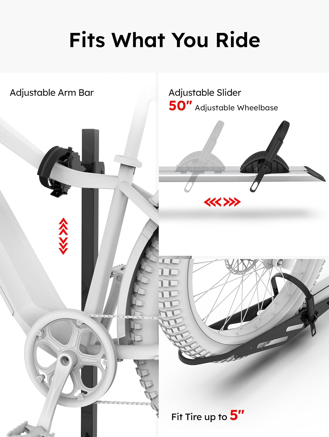 YOUNG ELECTRIC Single 1-Ebike Rack Hitch Mount with Ramp Foldable Bike