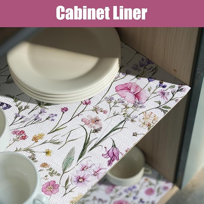 Drawer and Shelf Liner for Kitchen Cabinets, Non-Adhesive Drawer Liner - Image 2