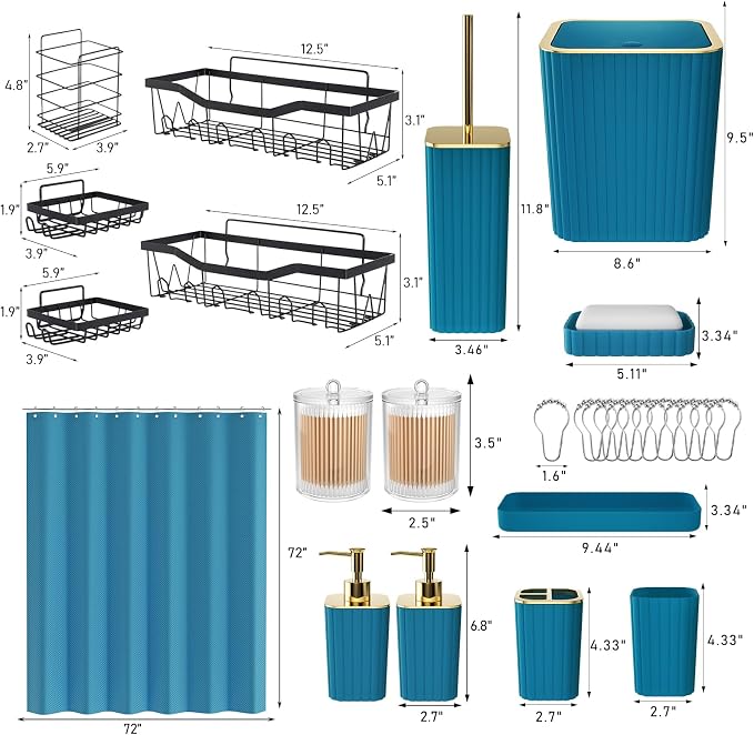 28PC Bathroom Accessories Set - Image 5