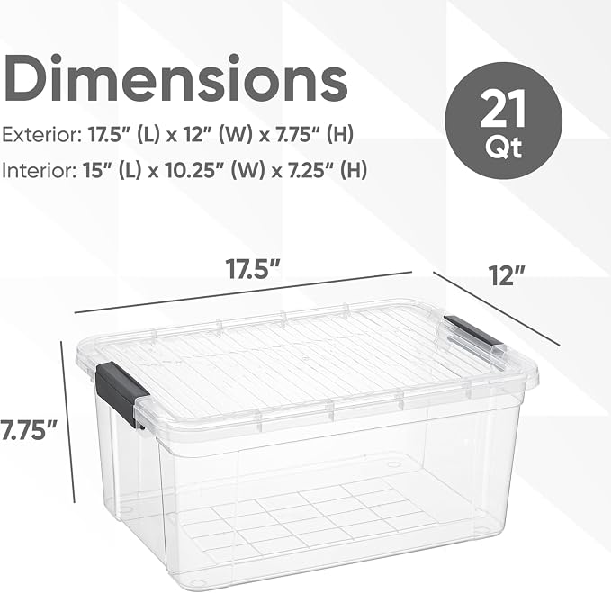 Superio Clear Storage Bins - Image 2