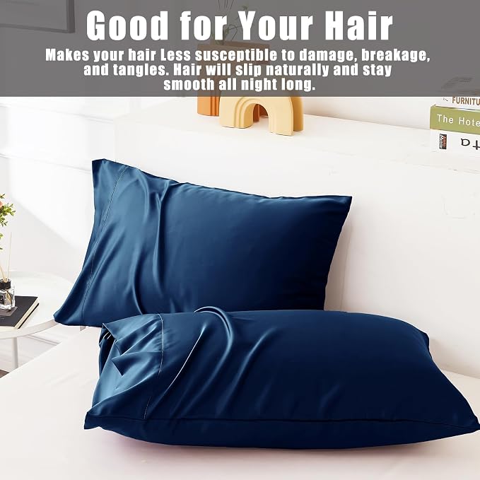 Pillow Cases King Size 2 Pack, Bamboo Rayon Cooling Pillowcases - Image 7